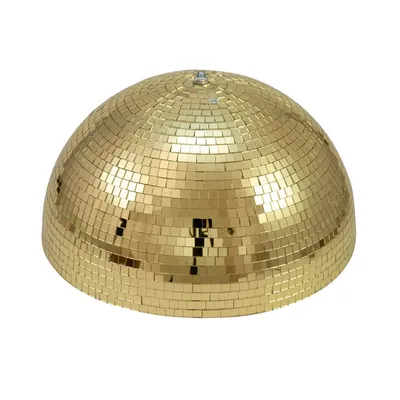 Obrázek produktu pro Eurolite Spiegel-Halbkugel 40cm gold motorisiert 50102122