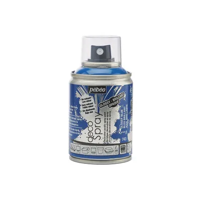 Immagine prodotto di Pébéo Decospray vernice acrilica spray, 100 ml, blu lucido