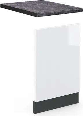 Produktbild von Frontblende Vicco Fame-Line Weiß Hochglanz 45 cm , AP Anthrazit, Model 46229