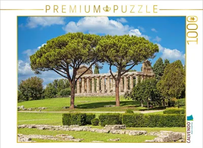 Produktbild von CALVENDO Puzzle Tempel der Athene | 1000 Teile Lege-Größe 64x48cm Foto-Puzzle für glückliche Stunden