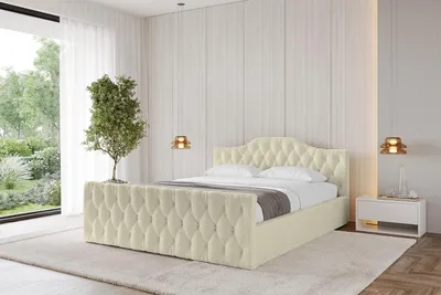 Produktbild von ALTDECOR Polsterbett mit Bettkasten  - FALIO-Z-v1 - 200x200 Beige - Bett mit Matratze H3/H4, Kopfteil und Fußteil, Boxbett, Doppelbett mit Stauraum