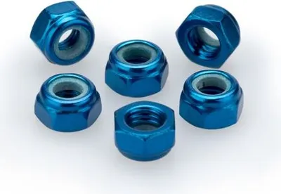 Produktbild von PUIG 0735A Muttern aus Anodisierten Aluminium  passend fuer UNIVERSAL UNIVERSAL Blau