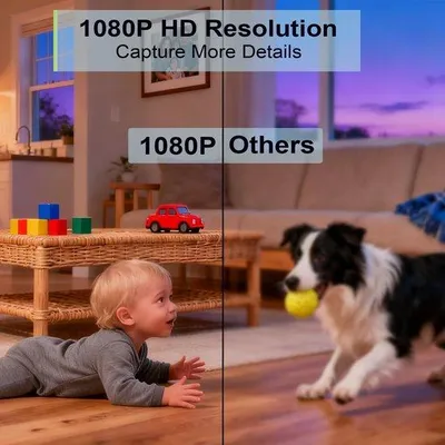 Productafbeelding van Indoor Beveiligings-WiFi-camera 1080P HD voor Thuis, Baby, Huisdier - Nachtzicht, 2-weg Audio, Bewegingsdetectie, APP-besturing iOS & An