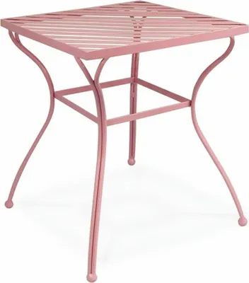 Produktbild von Casa Padrino Jugendstil Gartentisch Rosa 55 x H. 65 cm - Nostalgische Garten Möbel