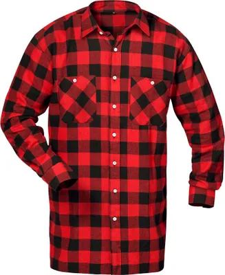 Produktbild von SONORA Flanell-Hemd, Rot/Schwarz kariert Größe XXXL (47/48)