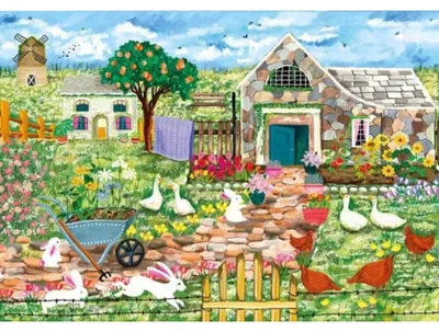 Obrázek produktu pro Magnolia Puzzle Farm 1000 dílků - barevná puzzle zábava