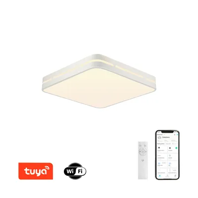 Image de Immax NEO LITE PERFECTO Plafonnier intelligent Carré 30cm, 24W Blanc Tuya WiFi