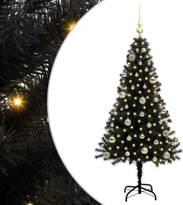Obrázek produktu pro vidaXL Vánoční stromek, černý, 150 cm, PVC