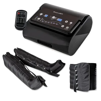 Immagine prodotto di Dinamicamed Premium 6.0 Digitale Compact, Pressoterapia Linfodrenaggio, con 6 Programmi e 6 Camere d'aria, 2 Gambali e Fascia Addominale