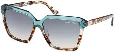Image de Lunettes de soleil polarisées Guess Marciano Gm00009 pour femmes, bleu dégradé ; pour hommes, bleu dégradé