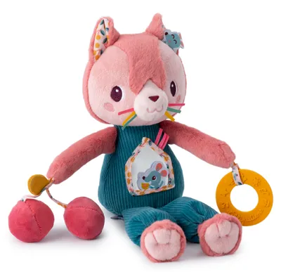 Produktbild von Lilliputiens - Aktivitätsspielzeug Katze Jeanne - Multi-Aktivitäten Plüschtier für Babys und Kleinkinder