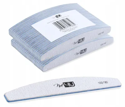 Produktbild von Nail4U Basic Nagelfeile Halbmond 100/180 Körnung 50 Stück