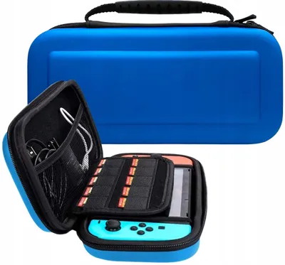 Obrázek produktu pro Ochranné krycí pouzdro pro Nintendo Switch OLED Blue hard shell travel case