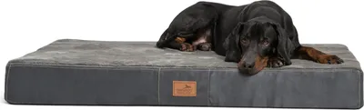 Produktbild von tierlando® Orthopädische Hundematte STUART ORTHO PLUS - Größe: 80x60cm | Farbe: 02 Graphit