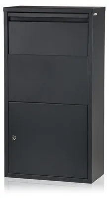 Productafbeelding van Brievenbus pakketbrievenbus pakketbox - Pakketvak - RAL 7016 antraciet - Gepoedercoat staal - Wandmontage