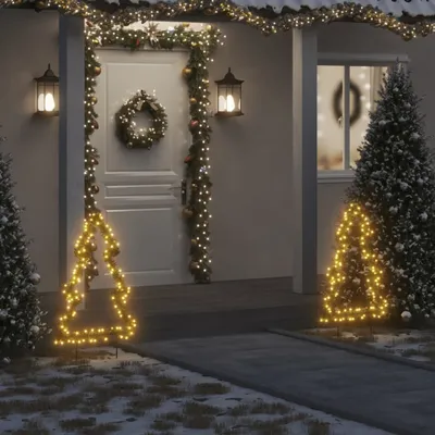 Obrázek produktu pro Nábytkový vánoční stromek se zemními hroty a 115 LED diodami 90 cm - Vánoční girlandy 357727