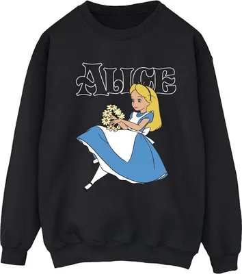 Produktbild von Disney - "Alice in Wonderland" Sweatshirt für Damen BI5652 (L) (Schwarz)