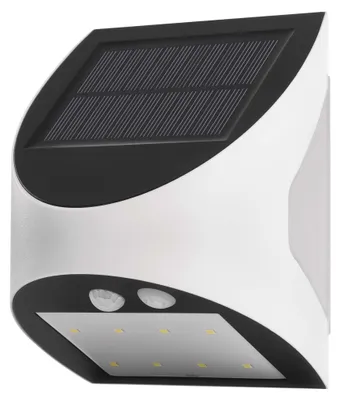 Solární LED svítidlo LUMI s pohybovým čidlem, bílé, neutrální bílá