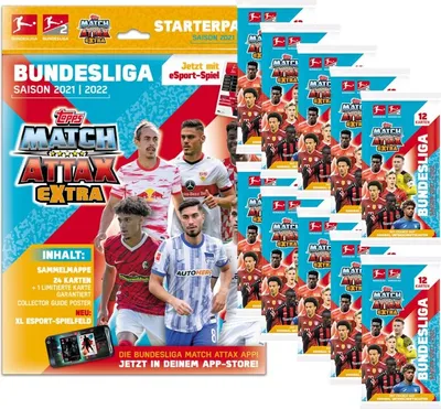Produktbild von Topps - Match Attax EXTRA 2021/22 - 1 Starter + 10 Booster