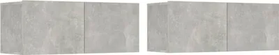 Immagine prodotto di Mobili TV 2 pz. Grigio cemento 80x30x30 cm Materiale a base di legno