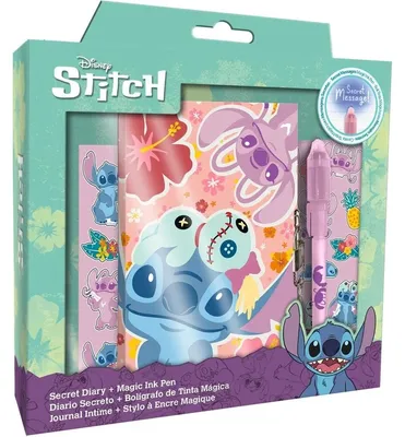 Productafbeelding van Kids Euroswan Notitieboekje A6 met magische pen en stickers - Lilo & Stitch