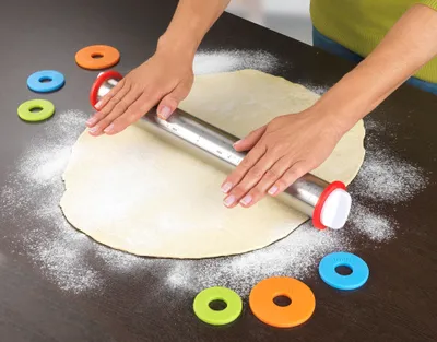 Immagine prodotto di Rulli per pasta con distanziatori, in acciaio inossidabile.