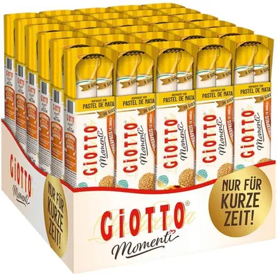 Produktbild von Giotto Momenti Pastel de Nata 154g – Knusprige Waffelkugeln mit cremiger Füllung