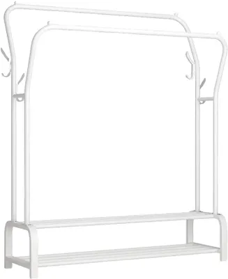 Immagine prodotto di Appendiabiti, design a doppia barra, stile moderno, BIANCO