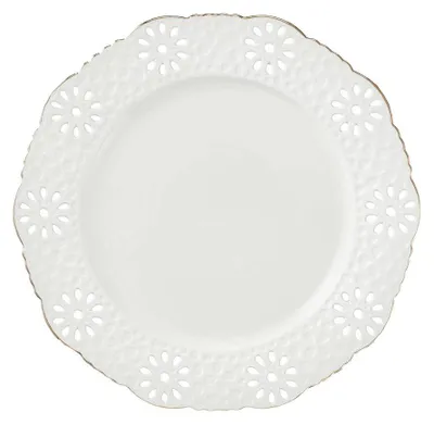 Produktbild von Villa Italia LORETTA Porzellanteller 26,5 cm mit Goldrand