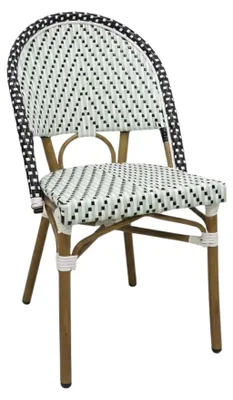 Image de Chaise de restaurant en ROTIN SYNTHETIQUE VERT pour Exterieur