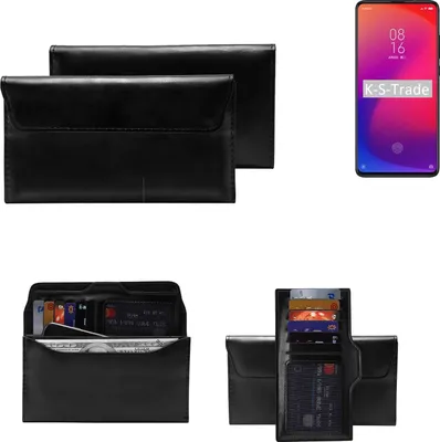Produktbild von K-S-Trade Handy Hülle kompatibel mit Xiaomi Redmi 7 Schutz Hülle Tasche Schutz Case Handytasche Kunstleder schwarz, 1x