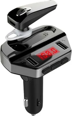 Obrázek produktu pro V6 Bezdrátový vysílač do auta FM Usb nabíječka Bluetooth adaptér Hands- free Black