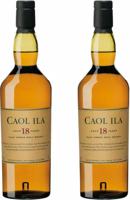 Produktbild von Caol Ila 18 Years / Jahre, 2er, Single Malt, Whisky, Scotch, Alkohol, Alokoholgetränk, Flasche, 43%, 700 ml, 647695