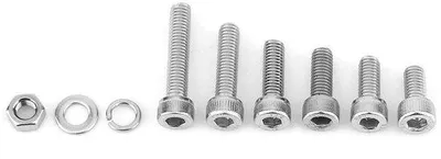 Produktbild von RVS-Schrauben-Sets - Assortiment - Maschinenteile - Widerstandsfähig - 304-Stahl - M3 M5 M6 M8 - Silberfarbig