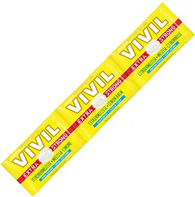 Zdjęcie produktu dla Vivil Extra Strong o smaku melisy bez cukru 75g