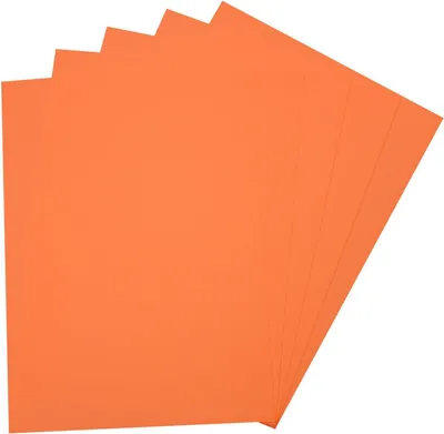 Produktbild von folia Moosgummi (B)290 x (H)400 mm orange 2 mm 5 Stück