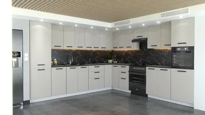 Produktbild von ULWEHOME Küchenmöbel Eckküchen-Set Küche WALENCIA Eckküche 5,8 m | Unterschrank - Regal - Arbeitsplatte - Eck-Küchenzeile | KASZMIR 580 cm