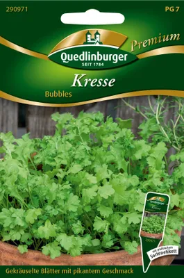 Produktbild von Quedlinburger Saatgut - Kresse Bubbles - Samen - 290971