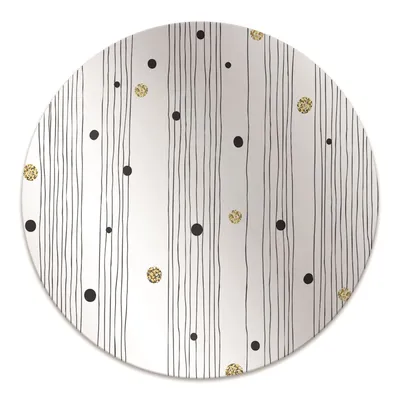 Obrázek produktu pro Kulatá ochranná podložka pod podlahu - Ochranná podložka pod židli - Podložka pod podlahu - 140x100 cm - Tenké linie