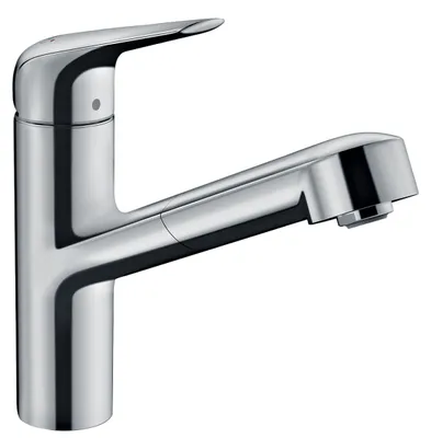 Produktbild von Hansgrohe Focus M42 Armatur Wasserhahn Einhebel-Küchenmischer 150, Ausziehauslauf, 1jet, sBox Chrom - inkl.