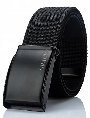 Produktbild von Gracio Herren Stoffgürtel Schwarz 130cm Parcian