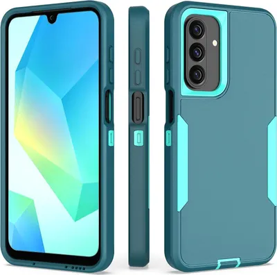 Produktbild von Mobigear Rugged  Samsung Galaxy A16 Hülle Hardcase Backcover Stoßfest - Grün