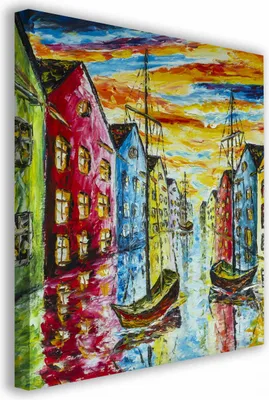 Zdjęcie produktu dla OBRAZ NA PŁÓTNIE 106 Wenecja 40x40cm
