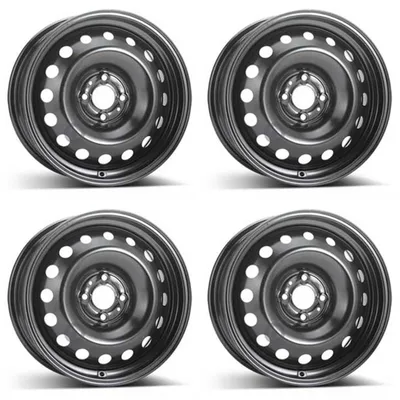 Productafbeelding van 4 stalen velgen, 6.5Jx16 inch, ET40, 4x100 boutgaten, geschikt voor Renault Captur. Set van 4
