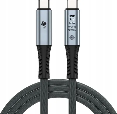 Obrázok produktu pre Vysokorýchlostný kábel na prenos dát 40 Gb/s USB4 Thunderbolt 3/4 240 W 0,5 m