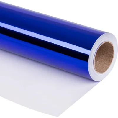 Obrázok produktu pre Darčekový papier, kráľovská modrá metalická, 76 cm x 10 m
