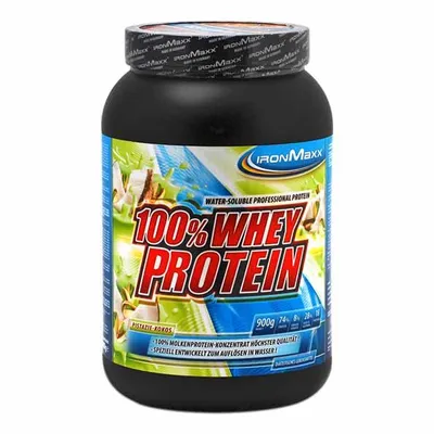 Produktbild von IronMaxx 100 % Whey Protein, 900 g Dose