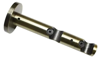 Produktbild von GARDINIA Doppel-Kombiträger mit Metallmontageplatte für Gardinenstangen, 2-läufi