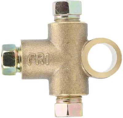 Immagine prodotto di Set di freni a mano manuali composto da 3 elementi - Filettatura maschio - Adatto per tubi da 3/16 di pollice - Materiale: lega - Pressione massima: 1841 PSI - Maniglia del freno a mano