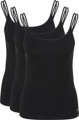 Produktbild von Speidel 3er-Pack Bambus Spaghetti Top Weiches Material, Raffinierte Doppelträger mit Stil, Frisches Gefühl ohne Seitennähte